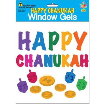 Happy Chanukah Window Gel