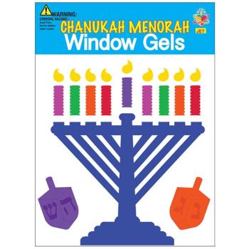 Chanukah Menorah Window Gel