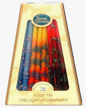 Multi Colored Hanukkah Candles