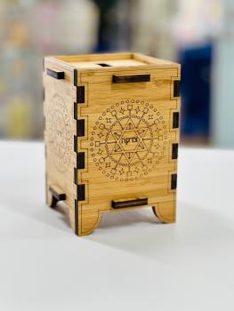 Bamboo Tzedakah Box