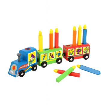 Educational Wooden Train Menorah