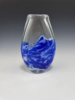 FLAT CRUSHED WEDDING GLASS VASE