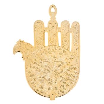 Gold Plated Moroccan Hamsa