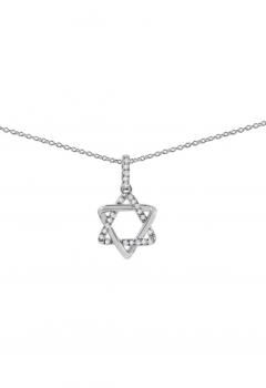 Rounded Star of David with Diamonds