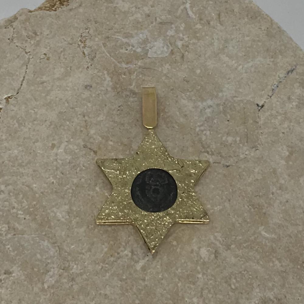 Maccabee Coin 14 KT Star of David