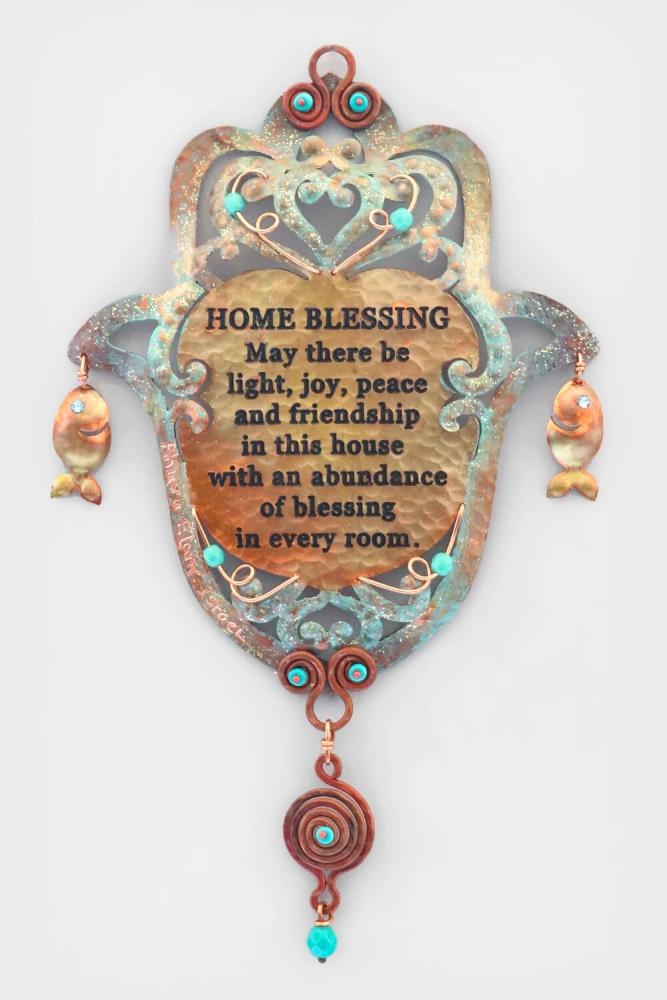 English Home Blessing and Fish Hamsa