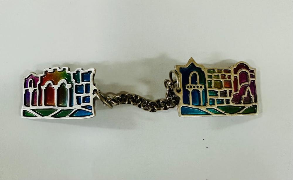 Jerusalem City Scape Tallit Clip