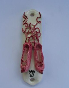 Ballet Mezuzah - Painted Porcelain