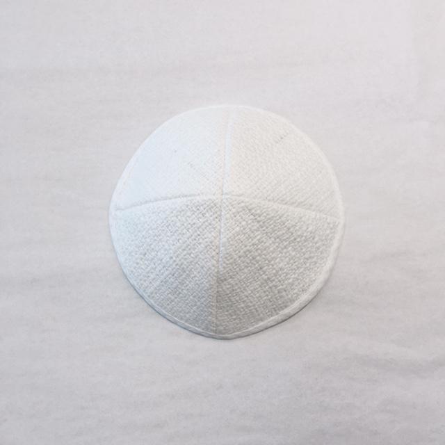 Elegant White Kippah